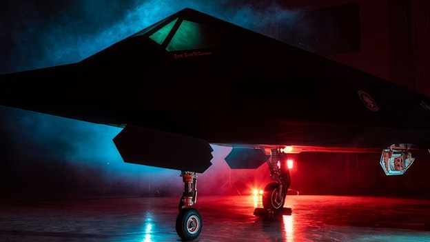 F-117 Nighthawk Stealth Fighter Night shot of the F-117 Nighthawk