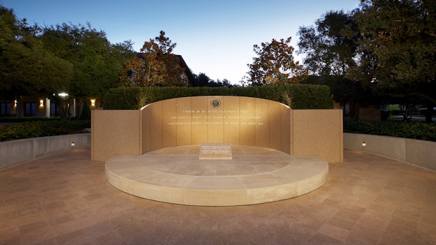 The Reagans Memorial Site Outside looking at the The Reagans Memorial Site