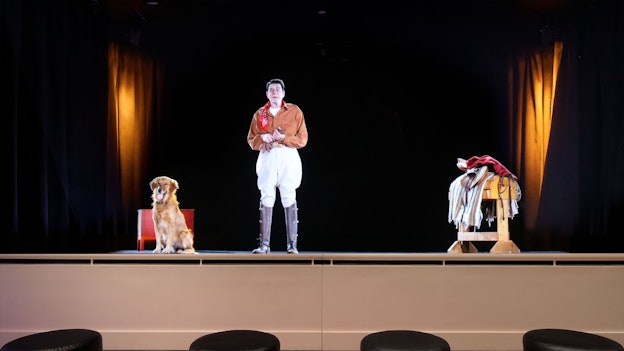 Ronald Reagan Hologram Ronald Reagan Hologram with a dog