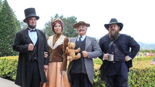 President re-enactors