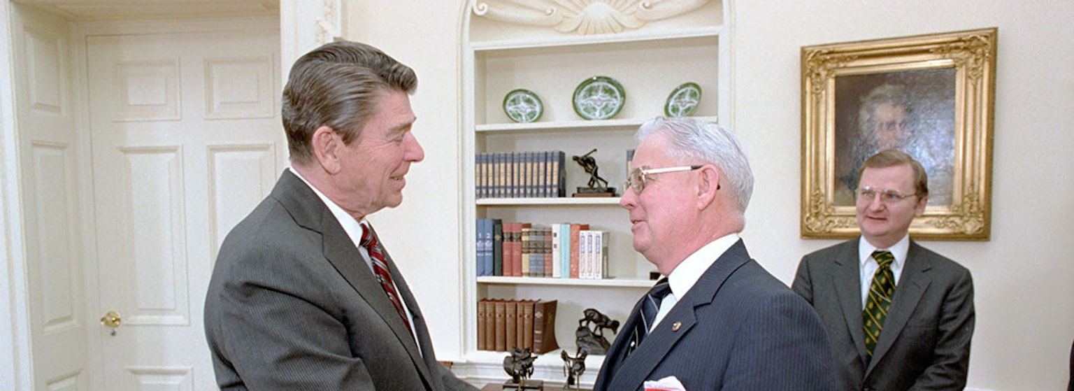 Ronald Reagan's white house diaries for the day of 02-16-1982