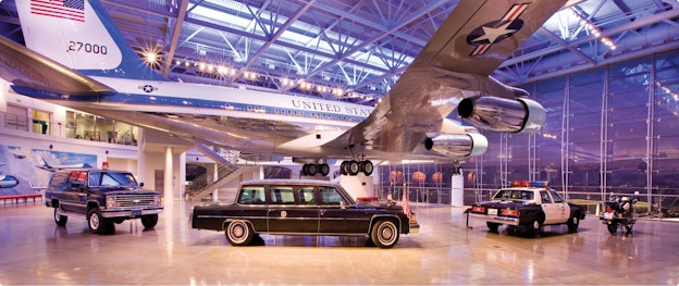 Inside the Hangar at the Ronald Reagan Library