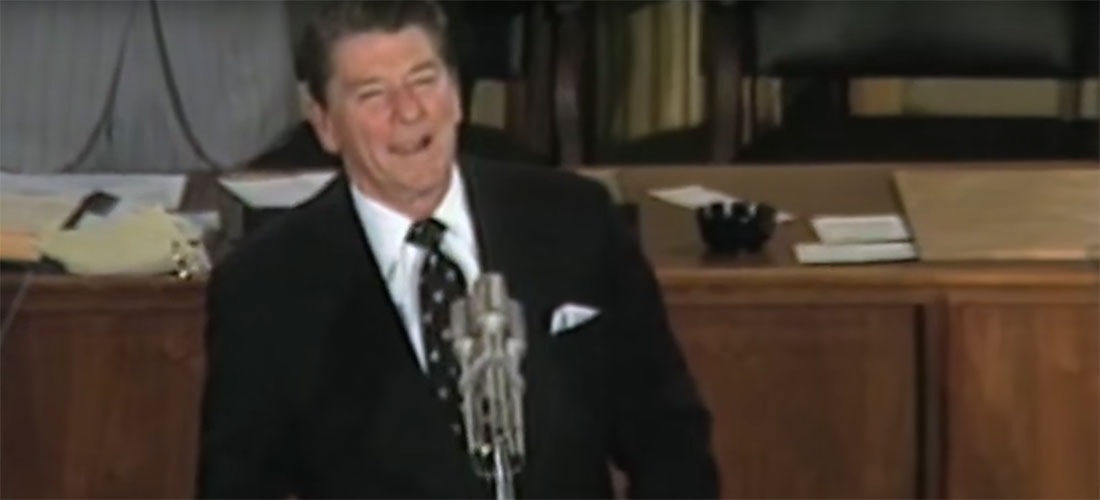 Ronald Reagan's quote The top priority of the federal government is the…