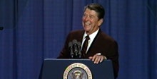 Ronald Reagan's quote In a world wracked by hatred, economic crisis,…