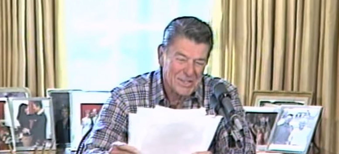 Ronald Reagan's quote The Constitution was never meant to prevent…