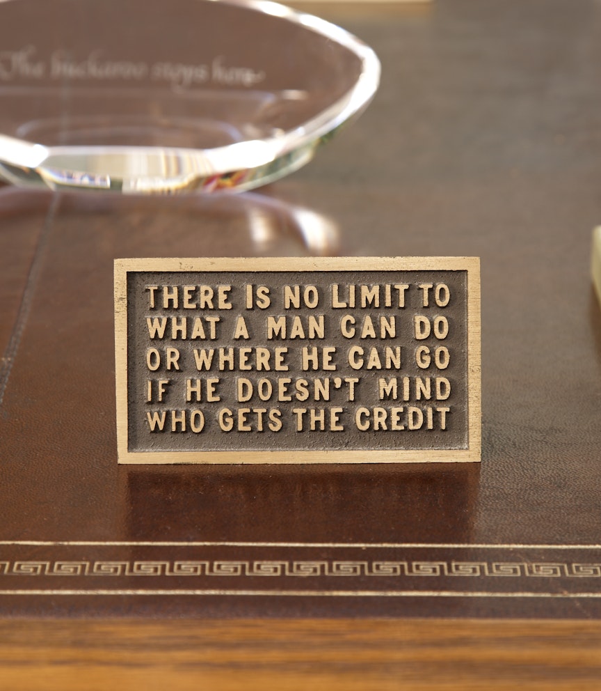 There is no limit to what man can do paperweight There is no limit to what man can do paperweight