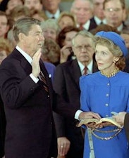 Reagan swearing in