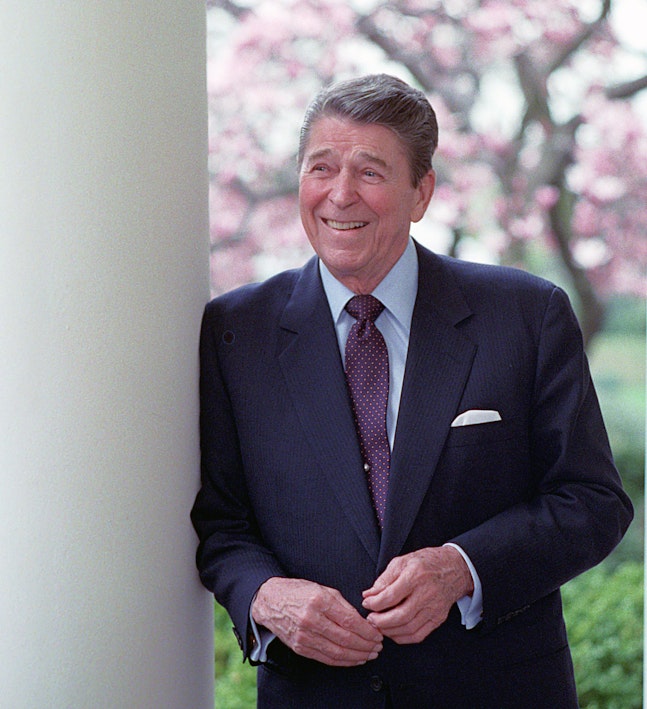 Reagan smiling