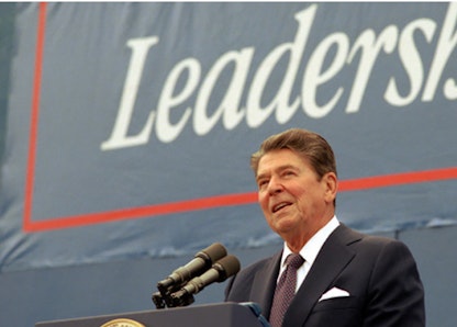 Reagan speaking