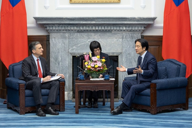 •	David Trulio, President and CEO of the Ronald Reagan Presidential Foundation and Institute with Taiwan President Ching-Te Lai